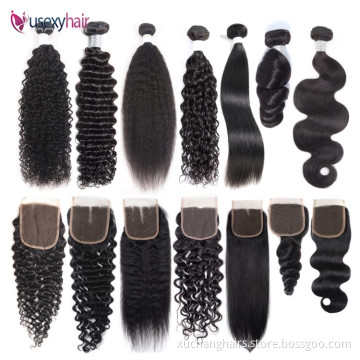 Cheapest Vendors 100 Unprocessed Original Human Hair Lace Frontal Natural Color Lace Closure